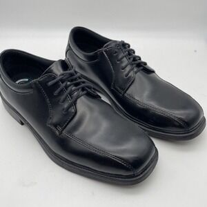 Nunn Bush 8.5M Oxford Mens Black Leather Shoe Comfort Gel Alex‎ 81161-001 NWOB